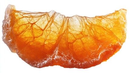 Dried orange slice, intricate texture