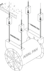 Axial fan provides high airflow with low pressure, perfect for open systems.