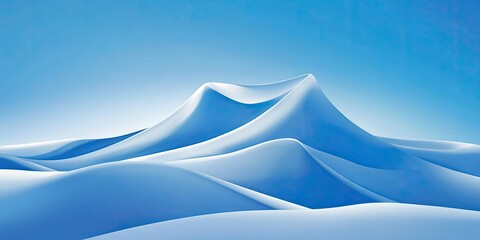 Blue Abstract Mountain.