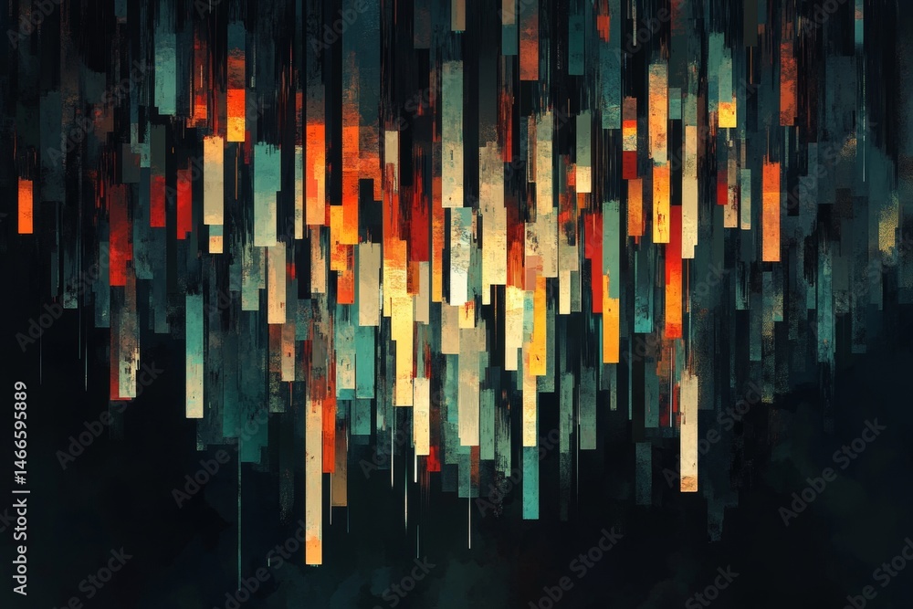 Poster abstract colorful geometric pattern background
