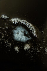 Ghee Melted in Cast Iron Pan, Minimal Bubble Formation, Ghee Frying Process