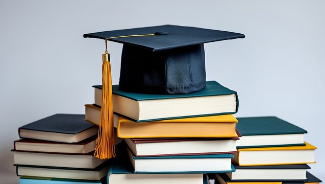 Graduation hat symbolizing academic success and knowledge