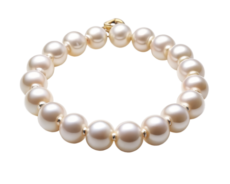 pearl necklace  isolated on white background . File type PNG Transparent.