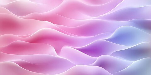 Obraz premium Pastel Wave Soft Pink and Blue Abstract Design.