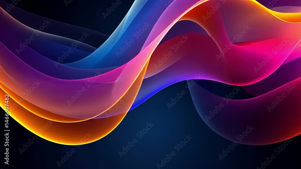 Poster vibrant abstract background colorful waves in fluid motion, creating dynamic energy and inspiring di