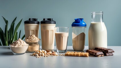 Nutrient rich protein drink ingredients for fitness enthusiasts