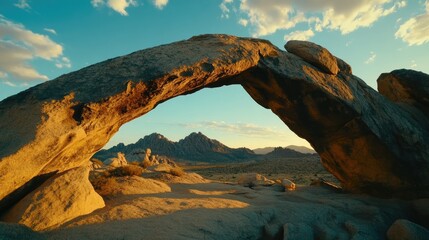 Natural Stone Arch in the Desert