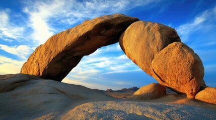Natural Stone Arch in the Desert