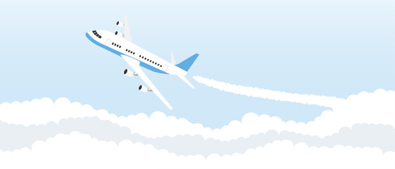 青空と飛行機 © awasechi