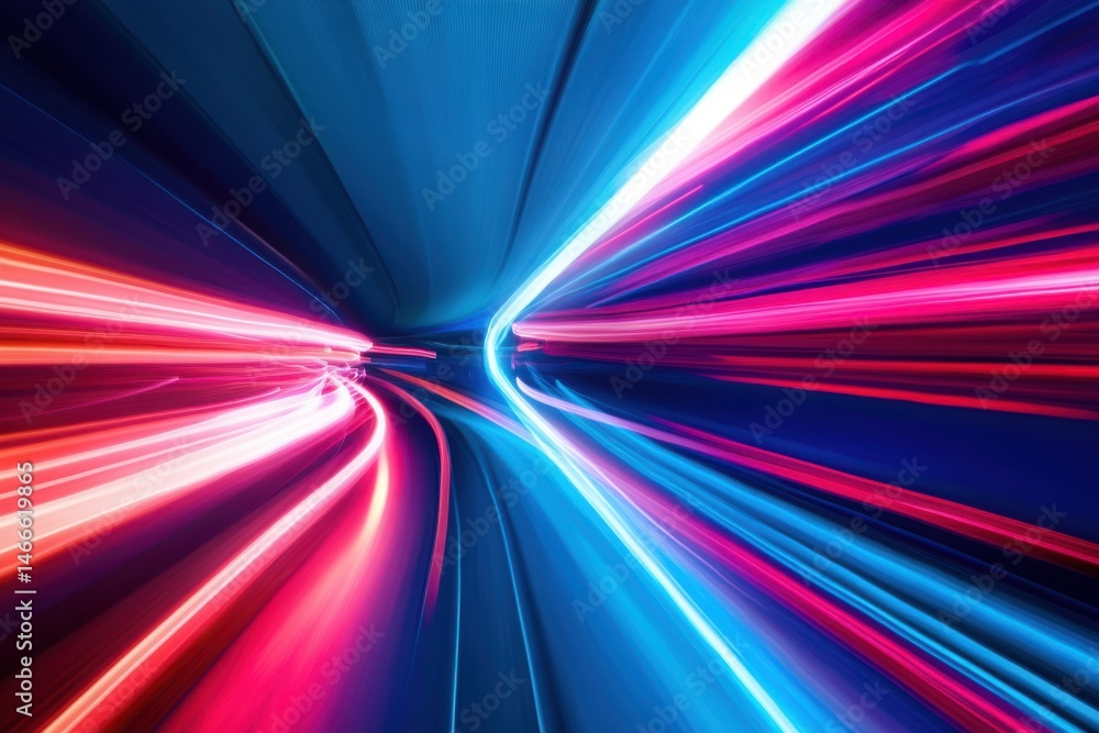 Poster abstract light trails speed motion on background