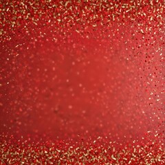 Abstract red background with gold and red confetti, festive celebration texture , joy, vibrant