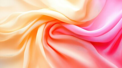 Fototapeta premium Flowing fabric texture with vibrant gradients and gentle folds for elegant abstract background design