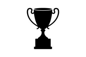 Trophy cup award winner achievement vector image