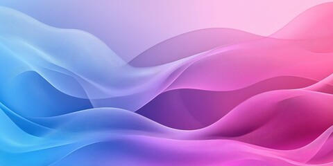 Fototapeta premium Ethereal Flow Blue with Purple, and Pink Abstract Waves Background.