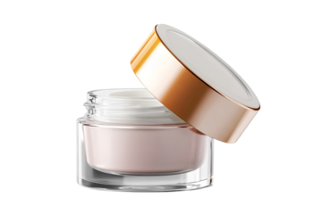 3d glass jar for transparent cosmetic cream