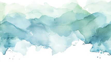Obraz premium Soft watercolor background in shades of blue.