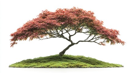 Naklejka premium Mature Bonsai Maple Tree