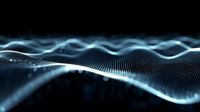 Abstract waveform data visualization design