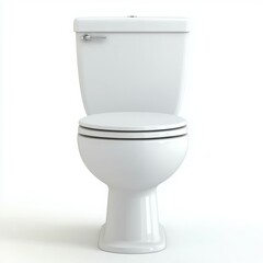 Modern ceramic toilet fixture isolated on white background