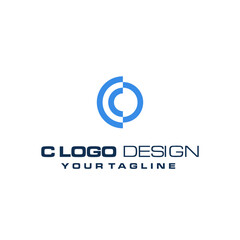c minimalis logo design