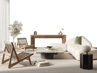  Free PNG wallpaper mockup in Interior Bed Room, Stylish and Modern Living Room Interior with...