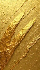 Luxurious gold brushstrokes, textured background, retro, metallic, abstract