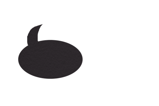 Black paper cut speech bubble, chat symbol with speech bubbles, cartoon style speech bubbles PNG transparent