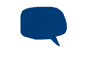 Blue paper cut speech bubble, chat symbol with speech bubbles, cartoon style speech bubbles PNG transparent