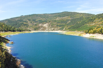 Obraz premium Zavoj Lake (Zavojsko jezero) at Stara Planina Mountain, Serbia