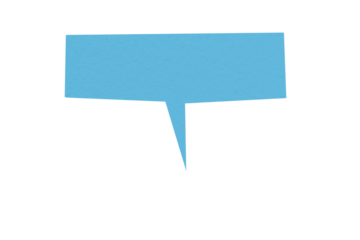 Light blue paper cut into speech bubbles, chat symbol with speech bubbles, cartoon style speech bubbles PNG transparent