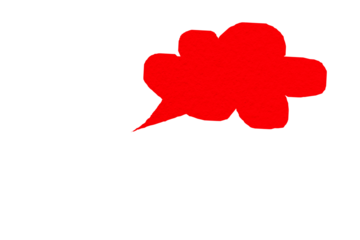 Red paper cut speech bubble, chat symbol with speech bubbles, cartoon style speech bubbles PNG transparent