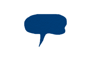 Blue paper cut speech bubble, chat symbol with speech bubbles, cartoon style speech bubbles PNG transparent