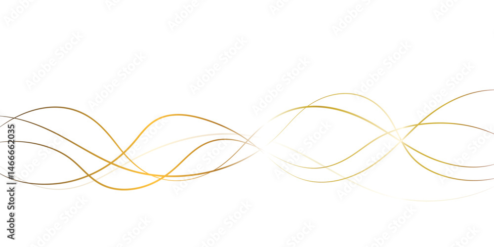 Aufkleber a sophisticated background featuring smooth, flowing gold lines that create a dynamic wave pattern o