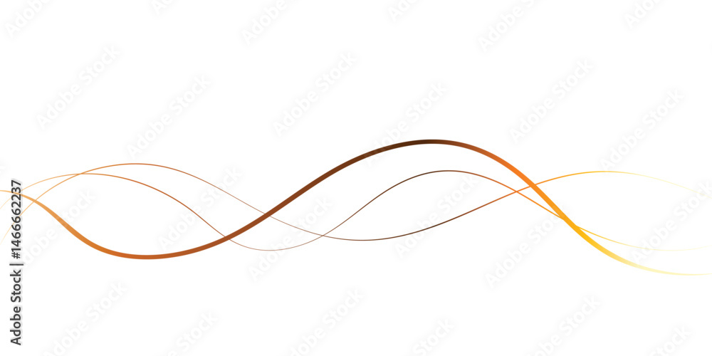 Poster this image features a dynamic design of interwoven, flowing lines in a gradient of warm colors, from