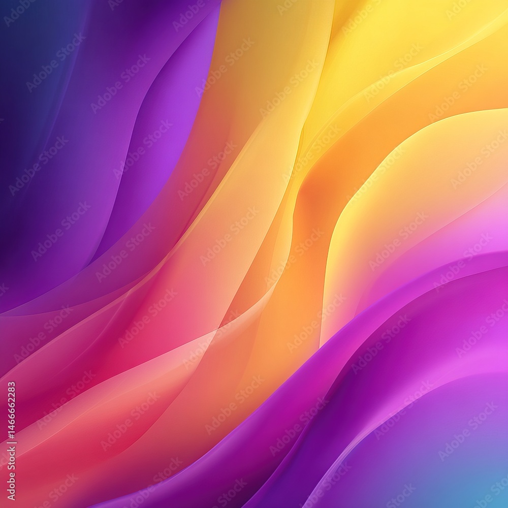 Poster colorful abstract gradient mesh with smooth transitions