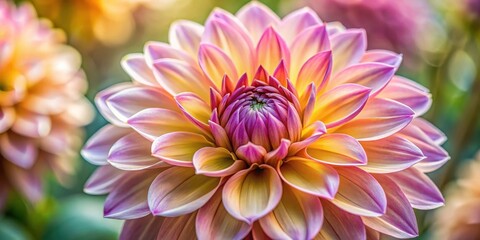 Fototapeta premium Intricate flower petals unfolding , bloom, garden