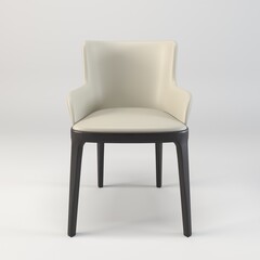 wooden metal chair sofa brown offwhite black white chair aesthetic unique 3D illustration render images for graphical content and furniture interior decor home and house lifestyle all angles photos