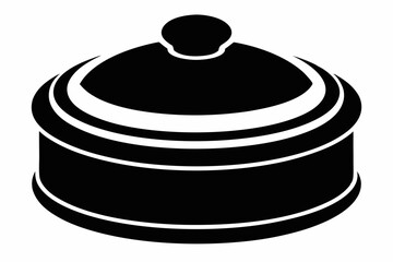 Jar Lid Silhouette Vector Illustration   