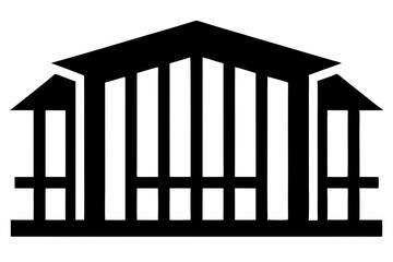 Prison Bars Silhouette Vector Illustration 
