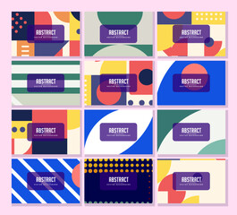 Abstract Background Design Modern And Colorful Multiple Background