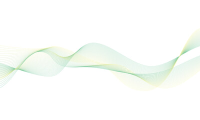 波のような斜めの曲線的な背景 ライン 緑