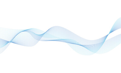 波のような斜めの曲線的な背景 ライン 青