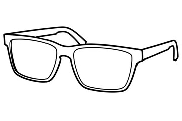 Fototapeta premium Sunglass Line Art Vector Illustration 