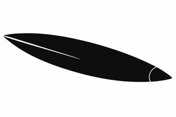 Surfboard Silhouette Vector Illustration  