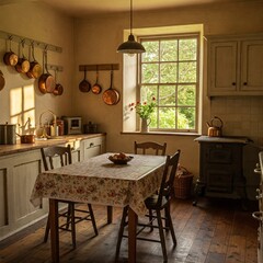 A Rustic And Cozy Kitchen 