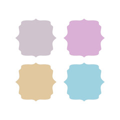 Wedding Stylish Romance Ornamental Tags Collection
