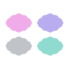 Wedding Stylish Romance Ornamental Tags Collection
