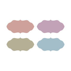 Wedding Stylish Romance Ornamental Tags Collection
