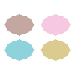 Wedding Stylish Romance Ornamental Tags Collection
