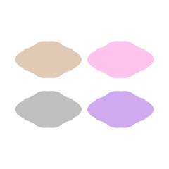 Wedding Stylish Romance Ornamental Tags Collection
